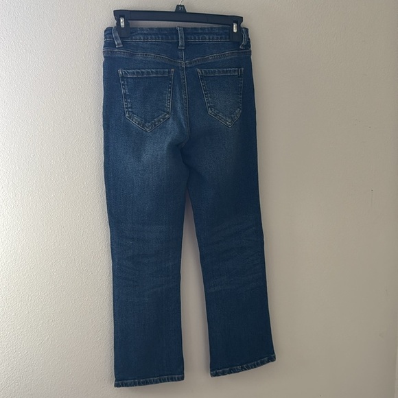 Buffalo Kellie Semi Hi Rise Kick Crop five pocket‎ jeans medium wash Sz 26 - Picture 3 of 6